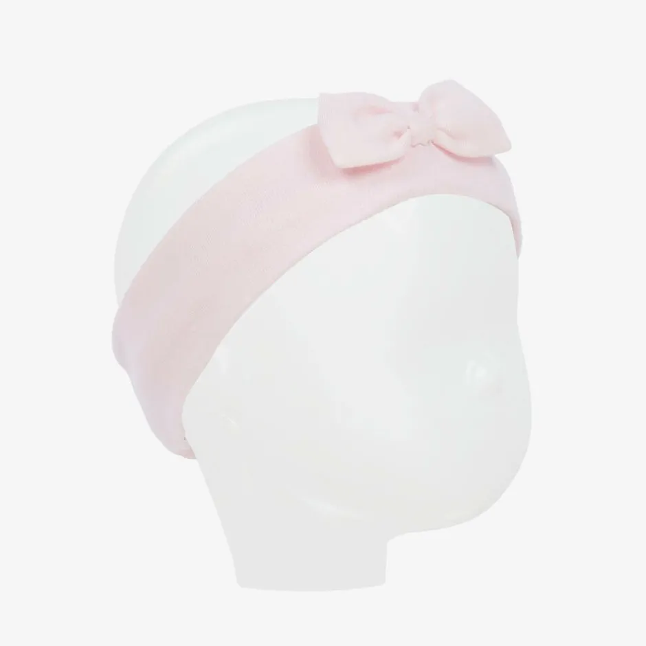 Emile et Rose Baby Girls Pink Cotton Bow Headband Hot