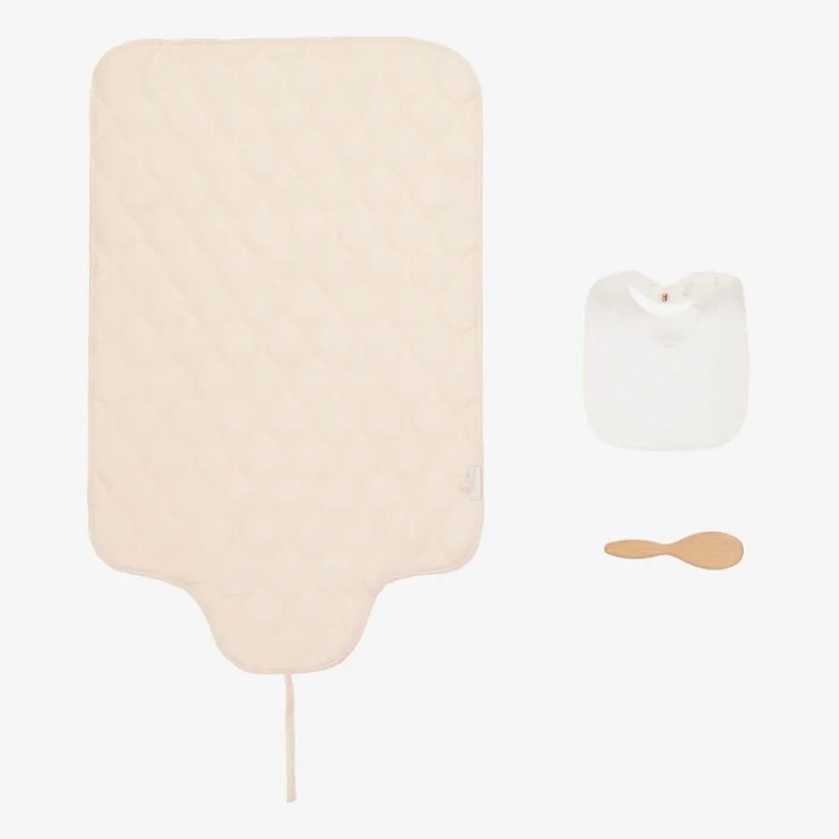 Chloé Baby Girls Pink Cotton Changing Mat Gift Set