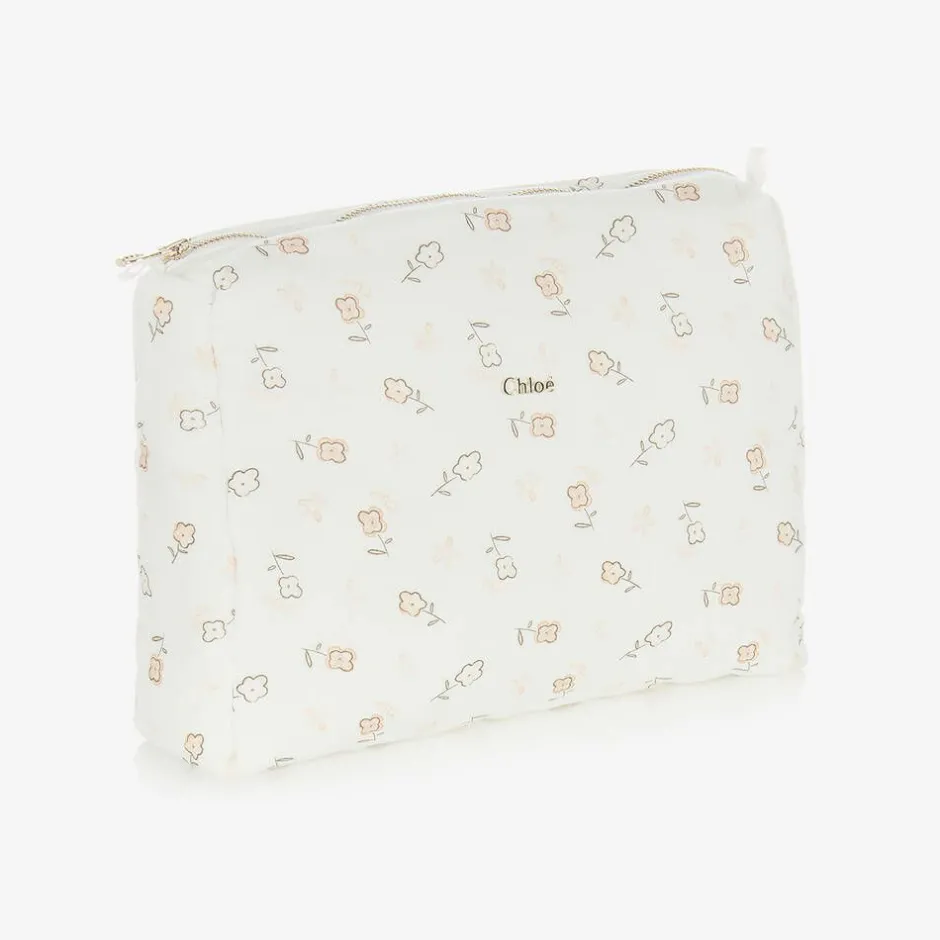 Chloé Baby Girls Pink Cotton Changing Mat Gift Set