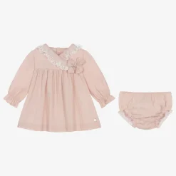 Paz Rodríguez Baby Girls Pink Cotton Dress Sale