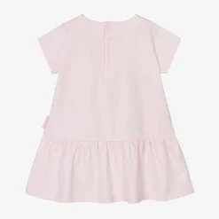 Moncler Enfant Baby Girls Pink Cotton Dress