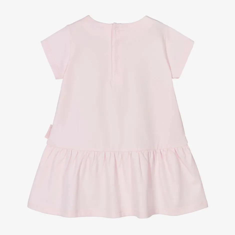 Moncler Enfant Baby Girls Pink Cotton Dress