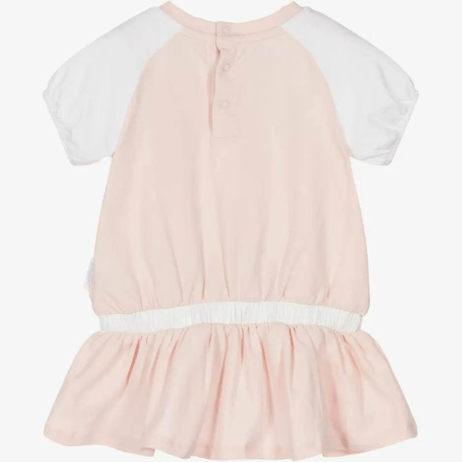 Moncler Enfant Baby Girls Pink Cotton Dress Hot