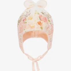 Sofija Baby Girls Pink Cotton Floral Hat Sale