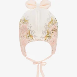 Sofija Baby Girls Pink Cotton Floral Hat Sale