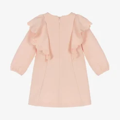 Chloé Baby Girls Pink Cotton Frill Dress Online