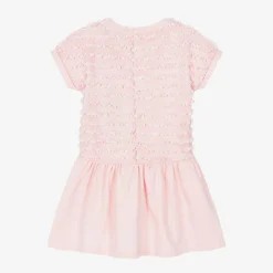 AIGNER Baby Girls Pink Cotton Frilly Dress