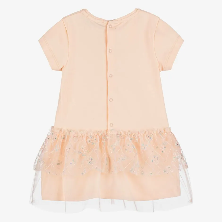 AIGNER Baby Girls Pink Cotton Handbag Dress Discount