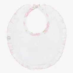 Kissy Kissy Baby Girls Pink Cotton Heavenly Hydrangeas Bib Best
