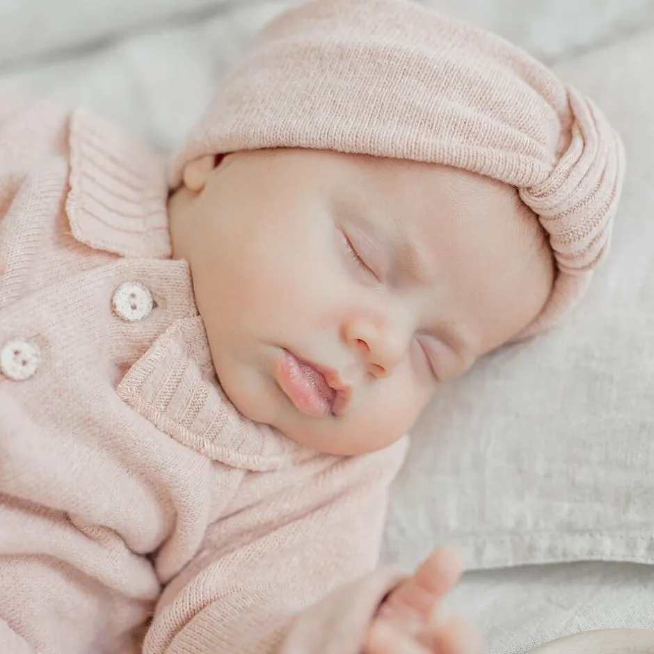 1 + in the family Baby Girls Pink Cotton Knit Headband Sale