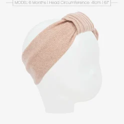 1 + in the family Baby Girls Pink Cotton Knit Headband Sale