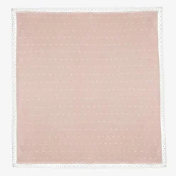 Paz Rodríguez Baby Girls Pink Cotton Knit Shawl (106cm) Sale