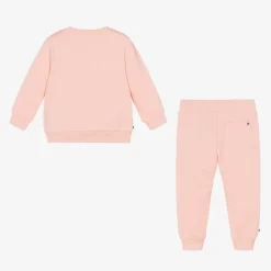 Tommy Hilfiger Baby Girls Pink Cotton Tracksuit Best