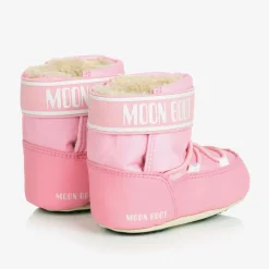 Moon Boot Baby Girls Pink Crib Nylon Snow Boots Best