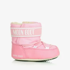 Moon Boot Baby Girls Pink Crib Nylon Snow Boots Best