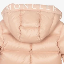 Moncler Enfant Baby Girls Pink Down Salongo Snowsuit New