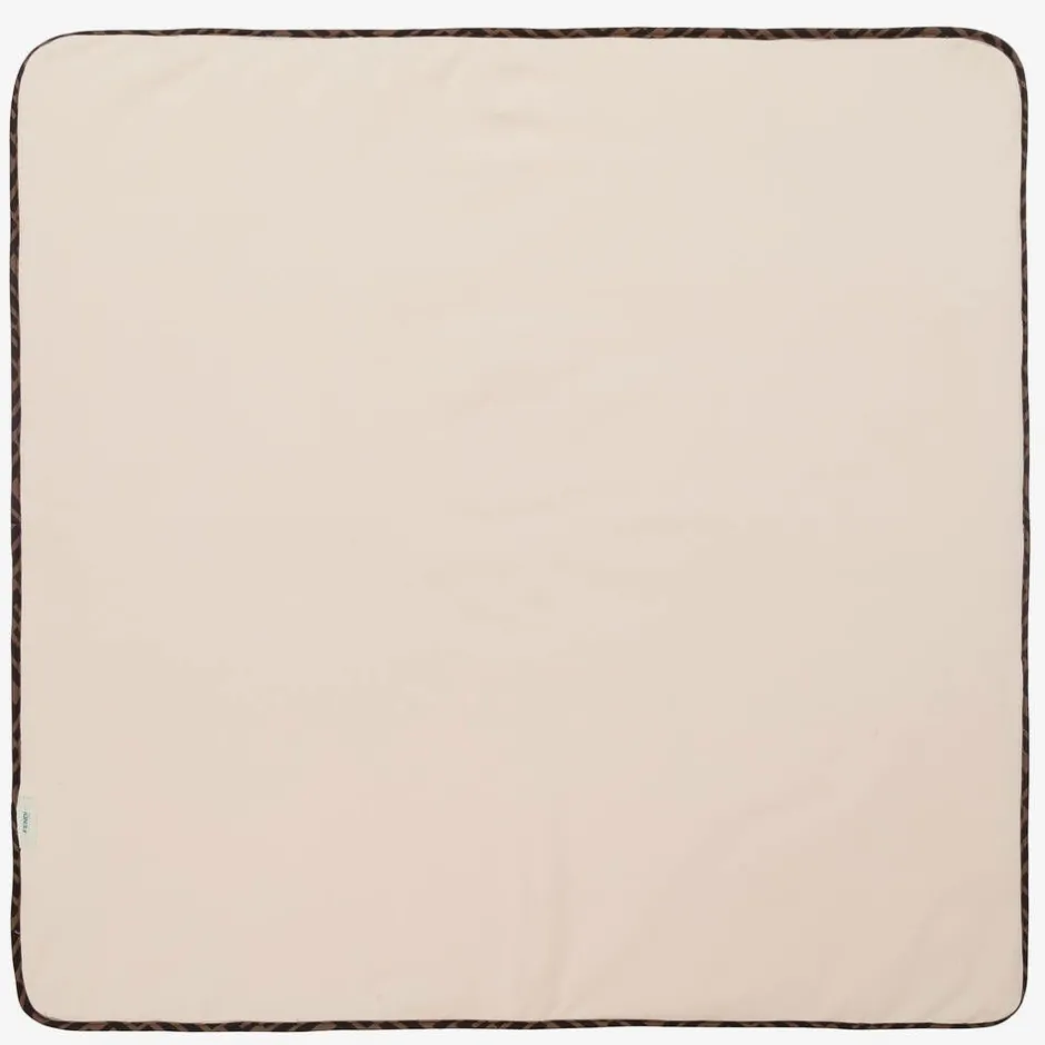 Fendi Baby Girls Pink FF Cotton Blanket (80cm) Clearance