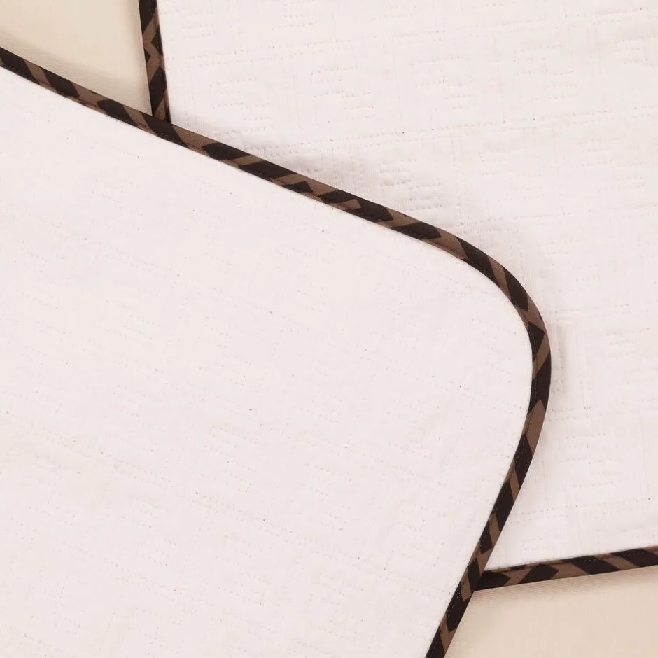 Fendi Baby Girls Pink FF Cotton Blanket (80cm) Clearance