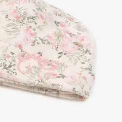 Tartine et Chocolat Baby Girls Pink Floral Cotton Hat Outlet