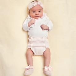 Story Loris Baby Girls Pink Headband & Booties Gift Set Clearance