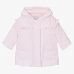 Emile et Rose Baby Girls Pink Hooded Coat