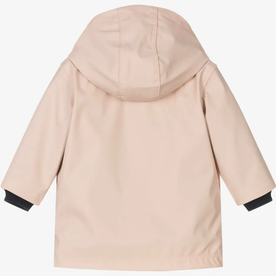 Petit Bateau Baby Girls Pink Hooded Raincoat Discount