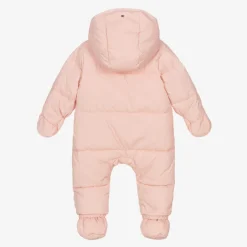Tommy Hilfiger Baby Girls Pink Hooded Snowsuit