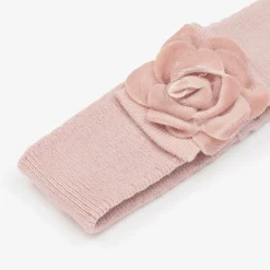 Mayoral Newborn Baby Girls Pink Knitted Flower Headband New