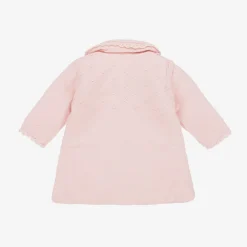 Paz Rodríguez Baby Girls Pink Knitted Pram Coat