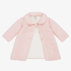 Paz Rodríguez Baby Girls Pink Knitted Pram Coat