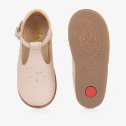 Pom dApi Baby Girls Pink Leather First Walker Shoes Outlet