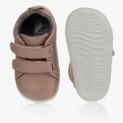Bobux Step Up Baby Girls Pink Leather Trainers Sale