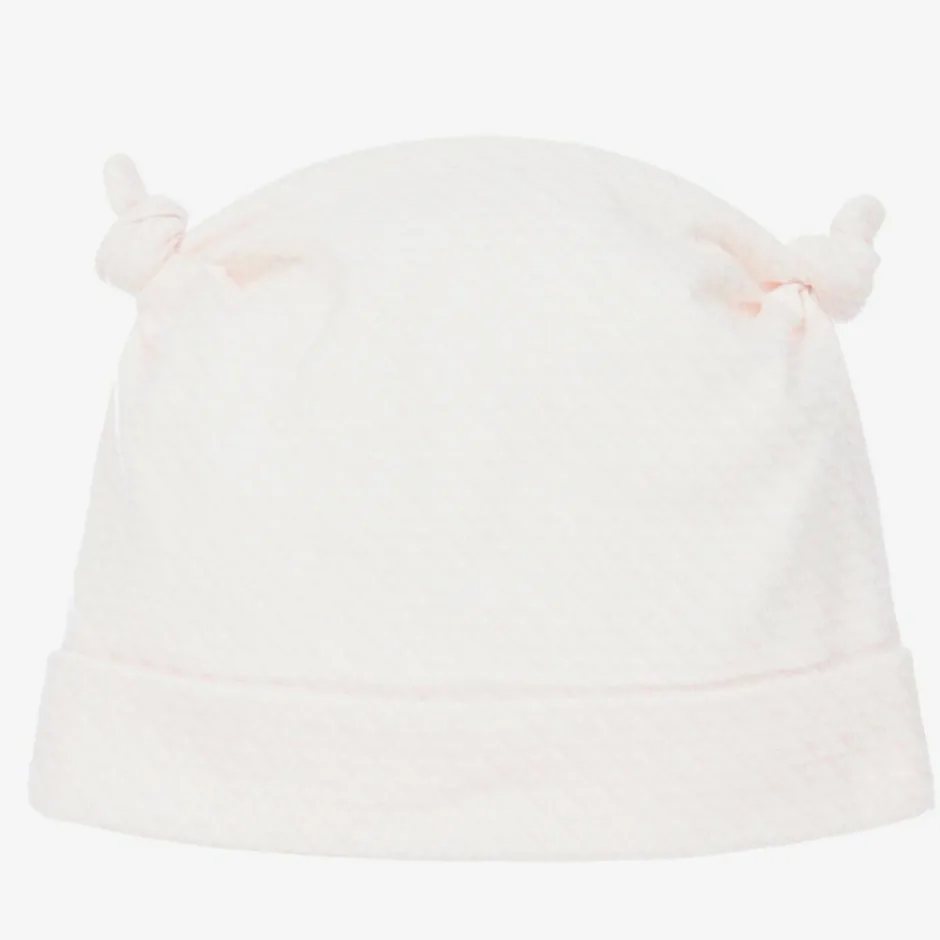 Emporio Armani Baby Girls Pink Logo Hat Clearance