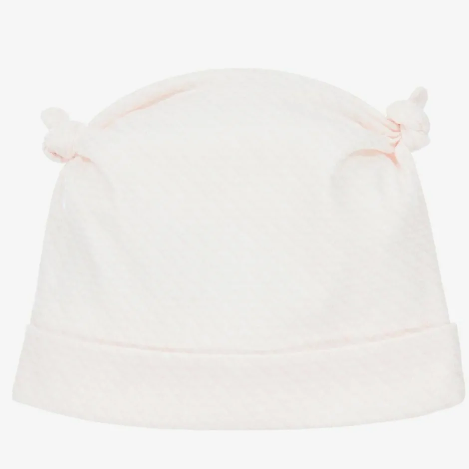 Emporio Armani Baby Girls Pink Logo Hat Clearance