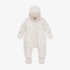 Michael Kors Kids Baby Girls Pink Monogram Snowsuit Online