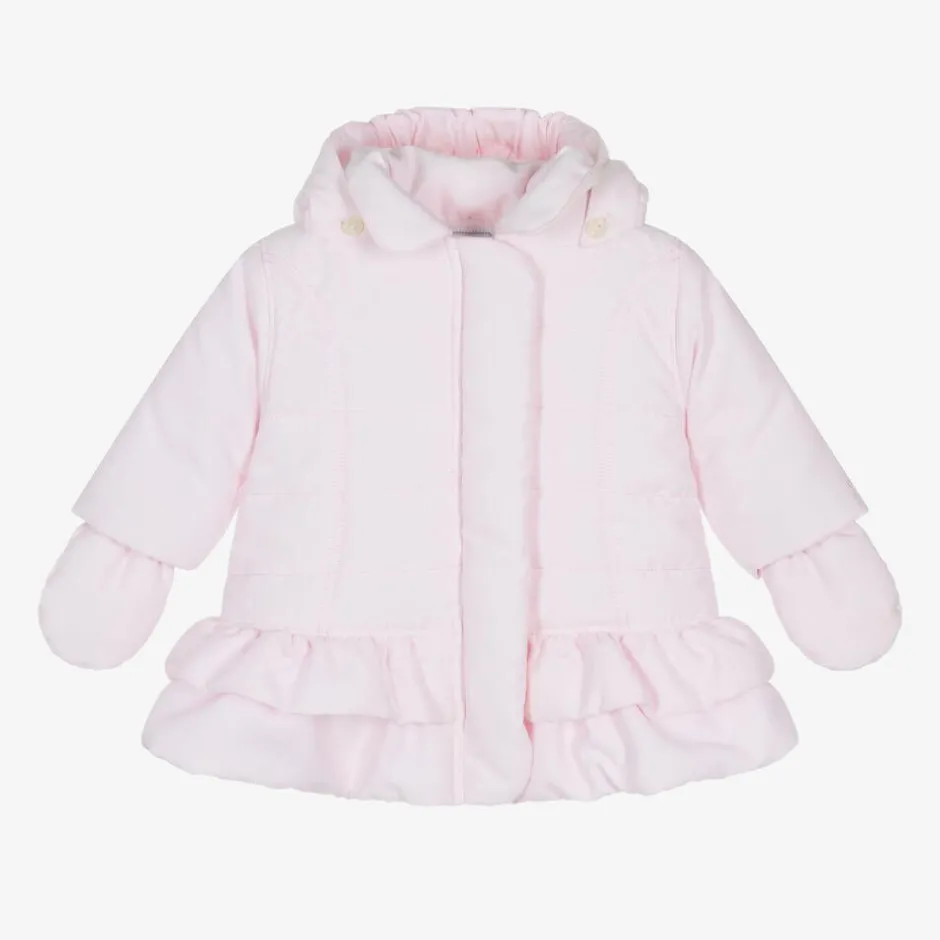 Emile et Rose Baby Girls Pink Padded Coat Online