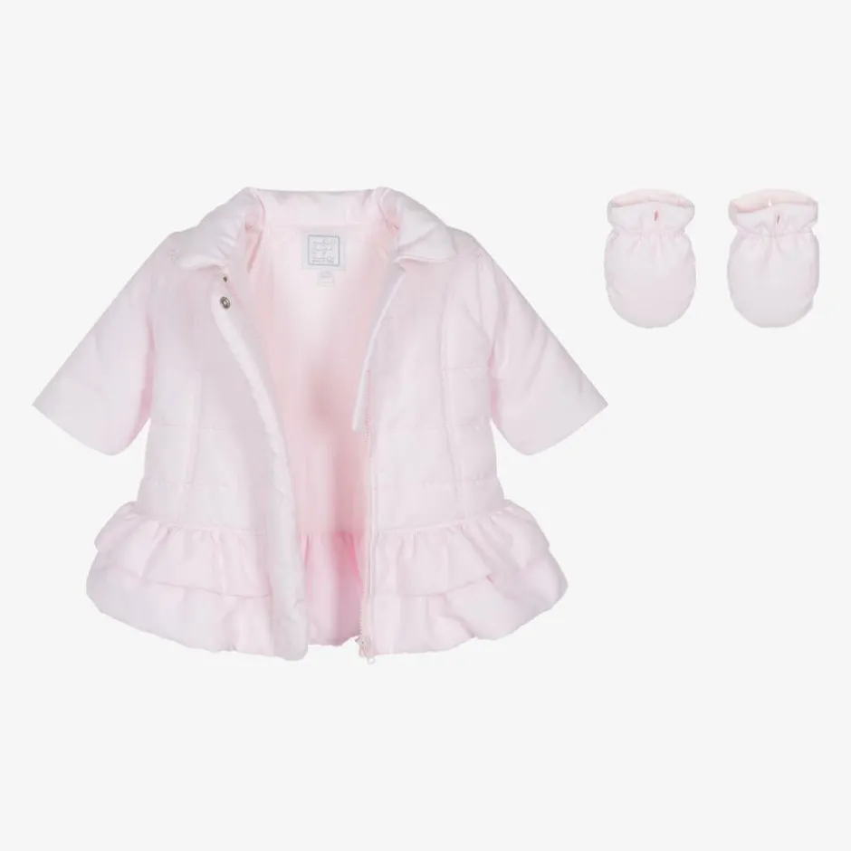 Emile et Rose Baby Girls Pink Padded Coat Online
