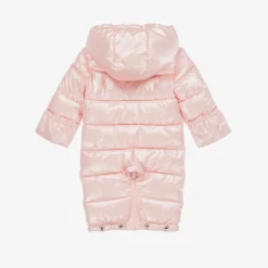 Mayoral Newborn Baby Girls Pink Padded Snowsuit Discount