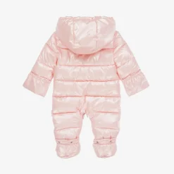 Mayoral Newborn Baby Girls Pink Padded Snowsuit Discount