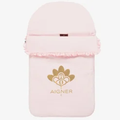 AIGNER Baby Girls Pink Pima Cotton Nest (70cm)