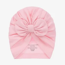 Lemon Loves Layette Baby Girls Pink Pima Cotton Hat RoseShadow Outlet