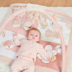 Nattou Baby Girls Pink Plush Playmat (80cm) New