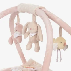 Nattou Baby Girls Pink Plush Playmat (80cm) New