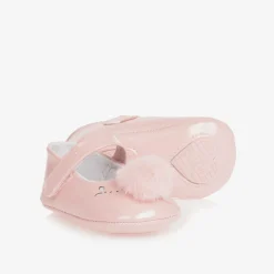 Mayoral Newborn Baby Girls Pink Pom-Pom Pre-Walker Shoes Best