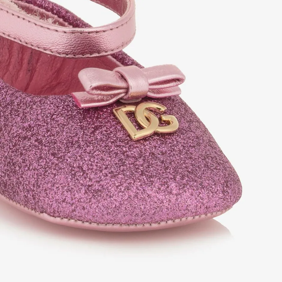 Dolce amp; Gabbana Baby Girls Pink Pre-Walker Shoes Outlet