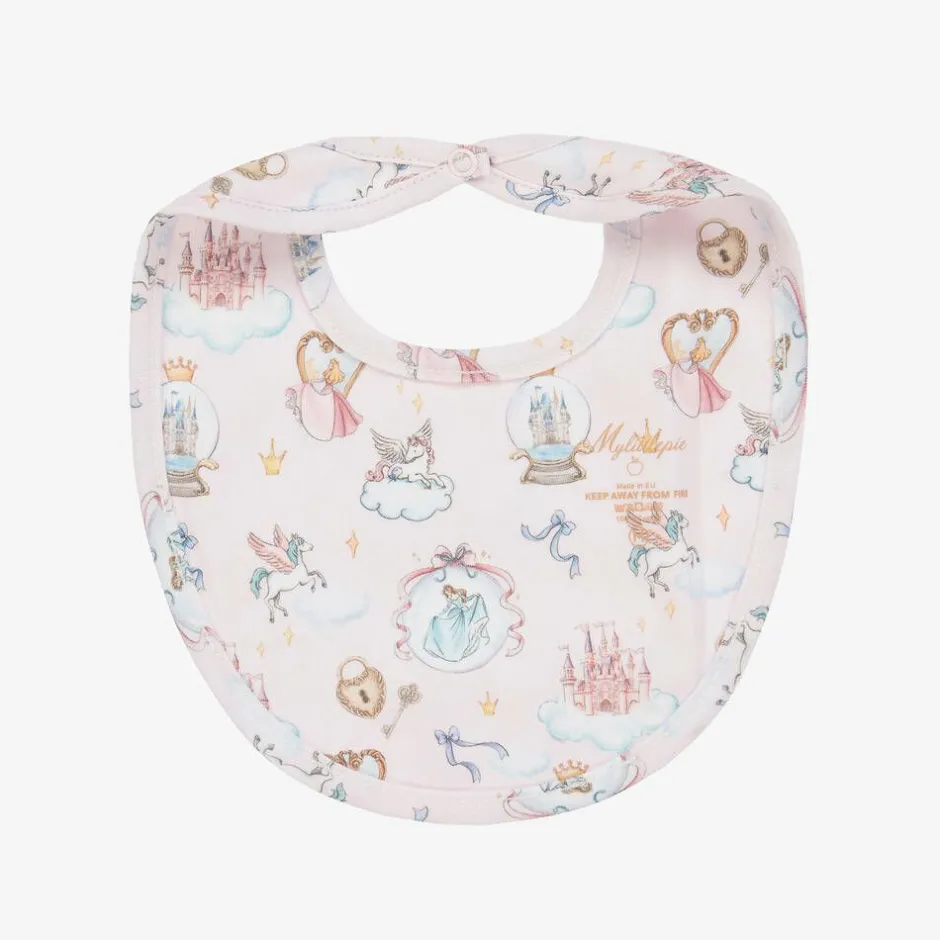 My Little Pie Baby Girls Pink Princess Print Bib Online