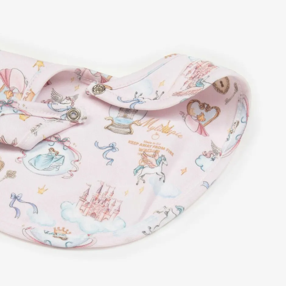 My Little Pie Baby Girls Pink Princess Print Bib Online