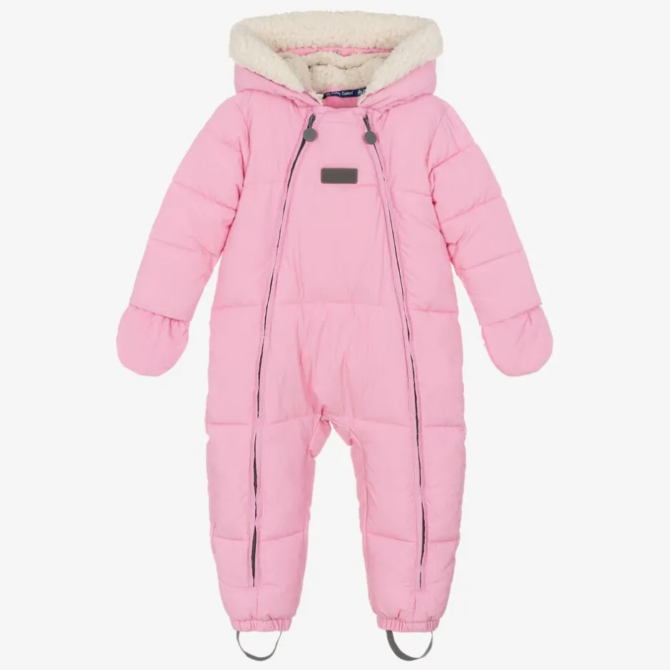 Mitty James Baby Girls Pink Puffer Snowsuit Online