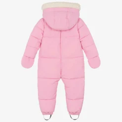 Mitty James Baby Girls Pink Puffer Snowsuit Online