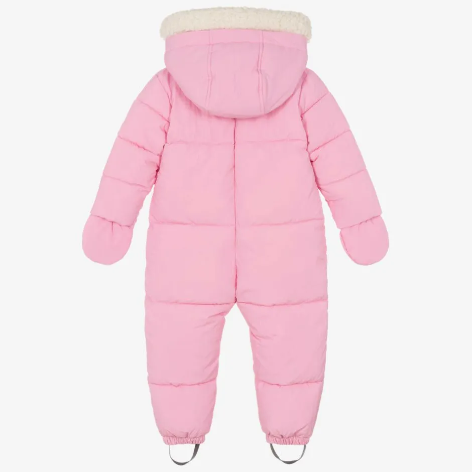 Mitty James Baby Girls Pink Puffer Snowsuit Online